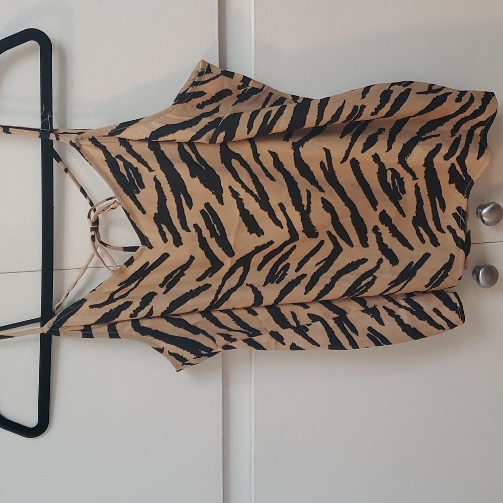 Zebra cami tank top